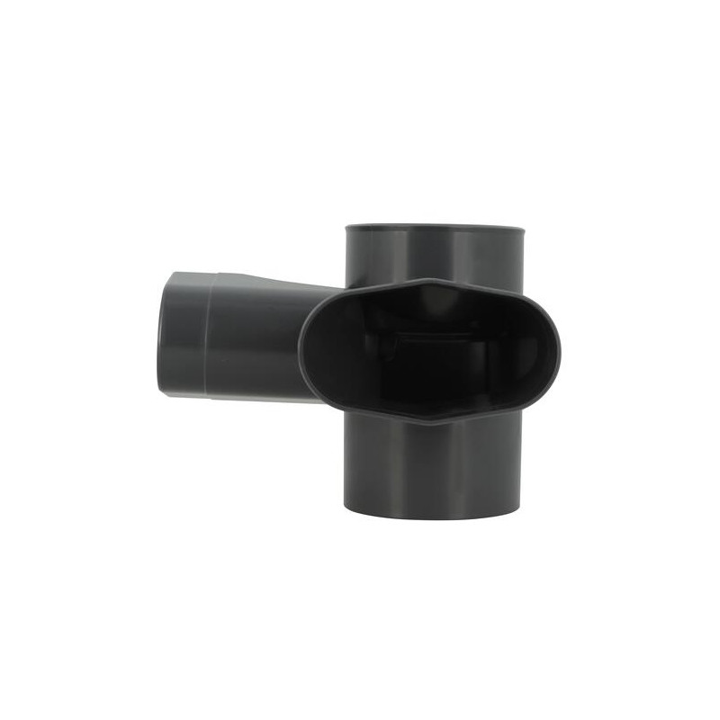 Culotte double équerre eaux usées à coller, angles 87°30 Chutunic® EVO
