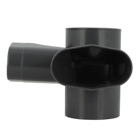 Culotte double équerre eaux usées à coller, angles 87°30 Chutunic® EVO
