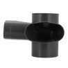 Culotte double équerre eaux usées à coller, angles 87°30 Chutunic® EVO