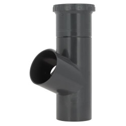 Culotte double équerre pour 2 WC, angles 67°30 Chutunic® EVO