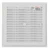 Grille d'aération carrée blanche à fermeture, avec moustiquaire, 223x223