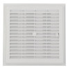 Grille d'aération carrée blanche à fermeture, avec moustiquaire, 223x223