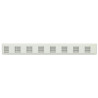 Grille men.rect.long.fermeture moustiquaire