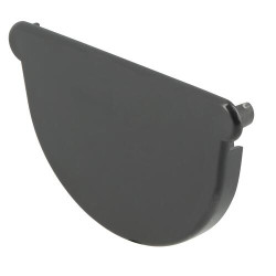 Fond symétrique de gouttière TECHTAN®, gouttière demi-ronde LG16, anthracite