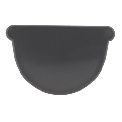 Fond symétrique de gouttière TECHTAN®, gouttière demi-ronde LG16, anthracite