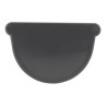 Fond symétrique de gouttière TECHTAN®, gouttière demi-ronde LG16, anthracite