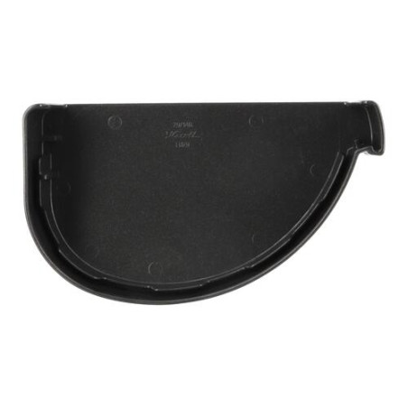 Fond de gouttière droit VODALIS® en TECHTAN®, gouttière LG29, graphite