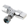 Coude robinet fluxo®, pour réservoir de WC, Ø 16 , 38" (12/17), chromé