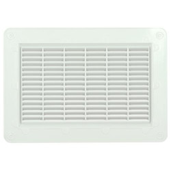 Grille applique 200 rectang.blanche