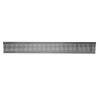 Grille galvanisé , design "petits carrés", largeur intérieure 100 mm, L. 1 m, A15