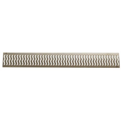 Grille inox 999x128x1.5 modele heel