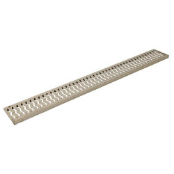 Grille inox 999x128x1.5 modele heel