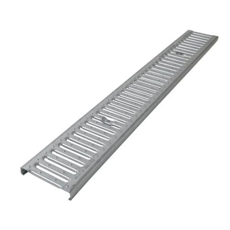 Grille passerelle 1 m, largeur 128, en acier galvanisé A15