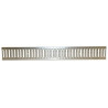 Grille passerelle 1 m, largeur 128, en acier galvanisé A15