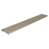 Grille inox 999x128x1.5 carré 316 aspect brut