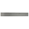 Grille inox 999x128x1.5 carré 316 aspect brut