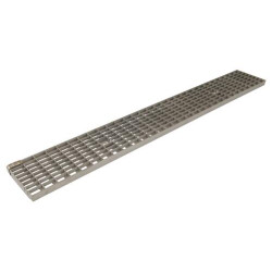 Grille cail. b125 inox 999 x 128