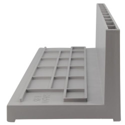 Grille a fente PP gris clair