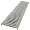 Grille inox, design passerelle, largeur intérieure 160, L. 1 m, A15