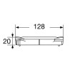 Grille pour caniveaux CONNECTO®, classe A15, largeur intérieure 100, gris clair