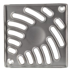 Grille inox mat 316l2b trou de fixation 10x10