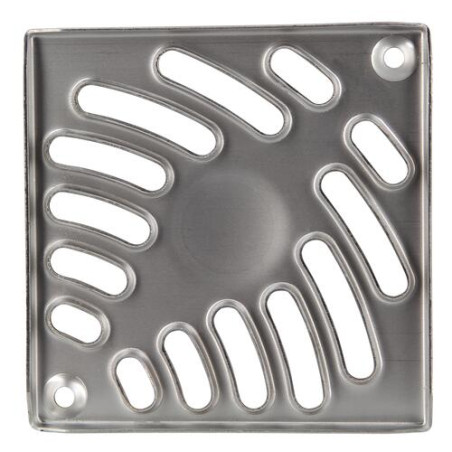 Grille inox mat 316l2b trou de fixation 10x10