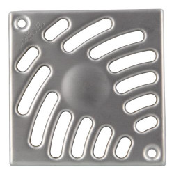 Grille inox mat 316l2b trou de fixation 10x10