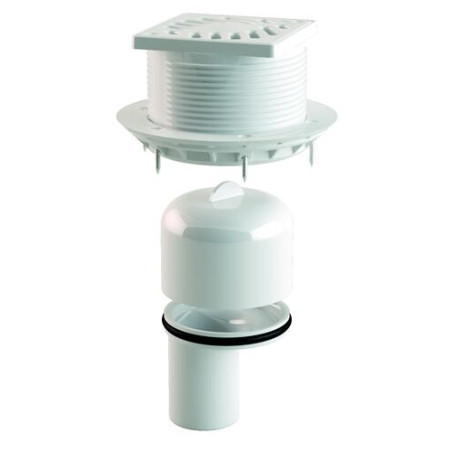 Kit grille pour siphon pmr revt. carrelage