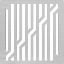 Grille inox pour siphon design ligne 10x10