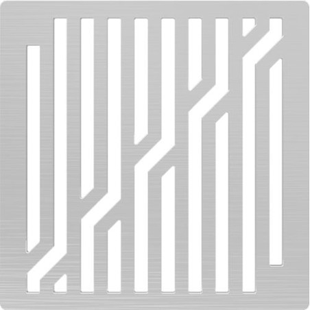 Grille inox pour siphon design ligne 10x10