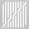 Grille inox pour siphon design ligne 10x10
