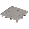 Grille inox pour siphon design recouvrable 10x10