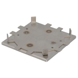 Grille inox pour siphon design recouvrable 10x10