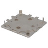 Grille inox pour siphon design recouvrable 10x10