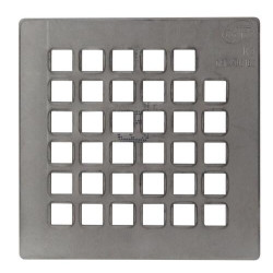 Grille inox 316 pour siphon design carré 10x10