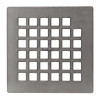 Grille inox 316 pour siphon design carré 10x10