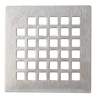 Grille inox 316 pour siphon design carré 10x10