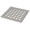 Grille inox 316 pour siphon design carré 10x10