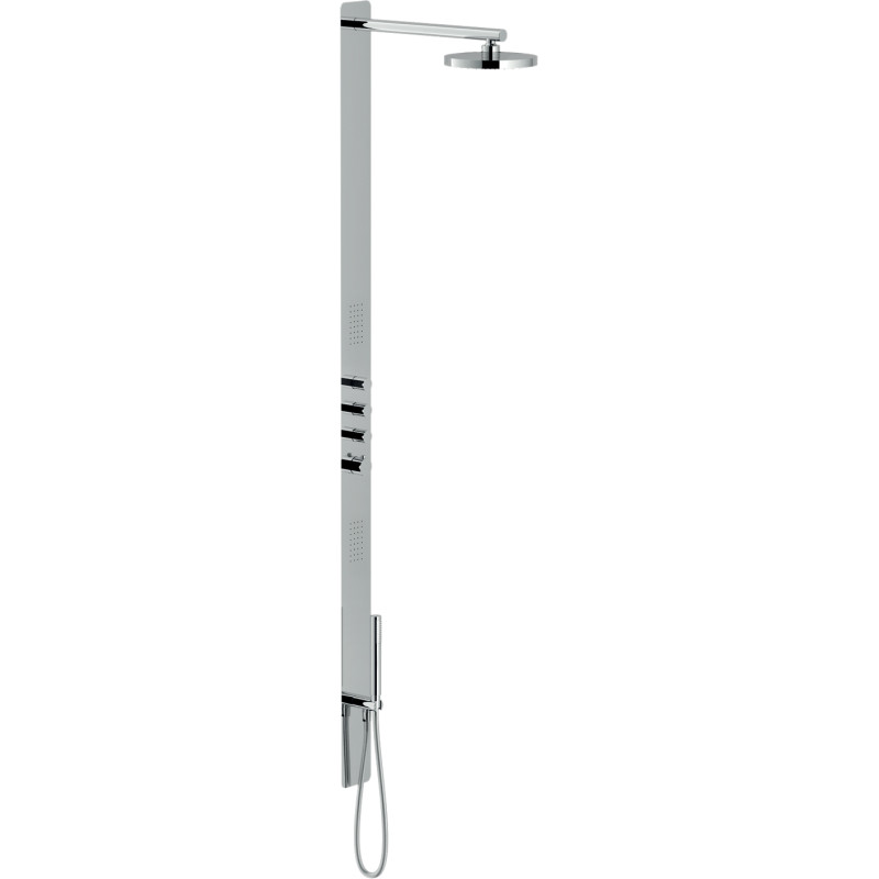 Colonne de douche thermostatique ronde chromé