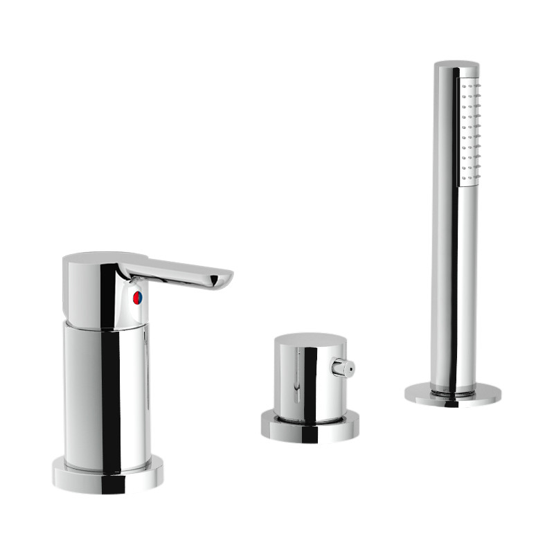 Batterie 3 trous bord baignoire ABC