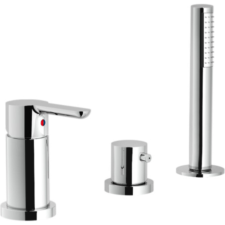 Batterie 3 trous bord baignoire ABC