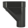 Jambonneau esthétique en TECHTAN®, Ø 80, pour tube de descente Ø 80, graphite