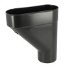 Jambonneau esthétique en TECHTAN®, Ø 80, pour tube de descente Ø 80, graphite