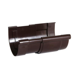 Jonction de dilatation TECHTAN®, gouttière demi-ronde à coller LG25, marron
