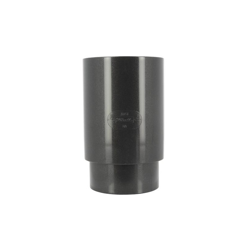 Manchon en TECHTAN®, Ø 80, Femelle-femelle, pour tube de descente Ø 80, graphite