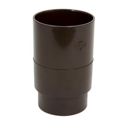 Manchon Femelle-femelle TECHTAN®, descente de gouttière Ø 80, LG25 et LG29, marron