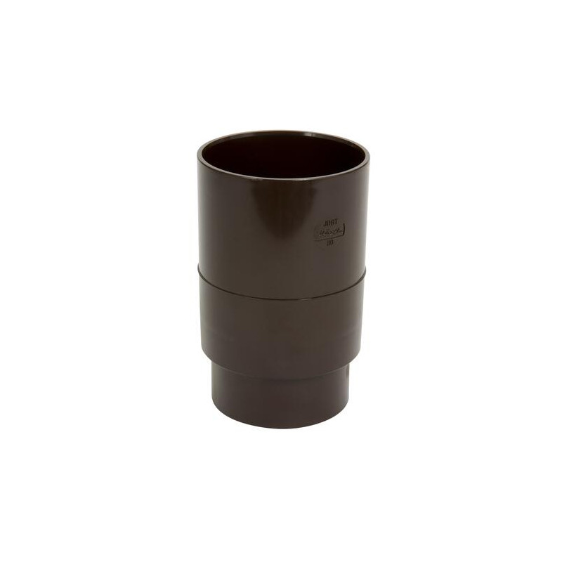 Manchon Femelle-femelle TECHTAN®, descente de gouttière Ø 80, LG25 et LG29, marron