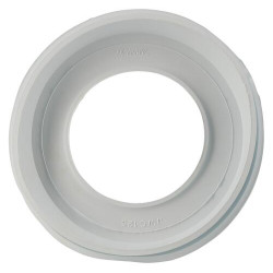 Joint de pipe de WC, Ø 125, en élastomère blanc, pour bague à visser