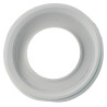 Joint de pipe de WC, Ø 125, en élastomère blanc, pour bague à visser