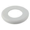 Joint de pipe de WC, Ø 125, en élastomère blanc, pour bague à visser
